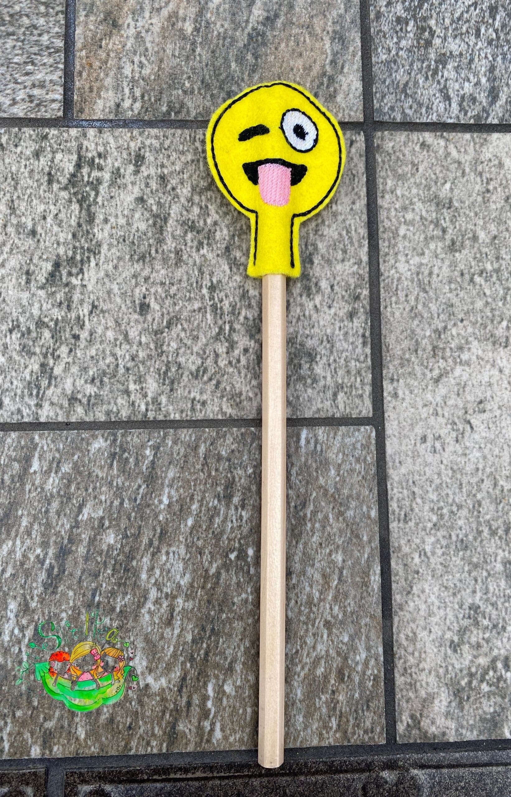Sweetpea’s Handmade Emoji Pencil Topper Collection  Pulling Tongues
