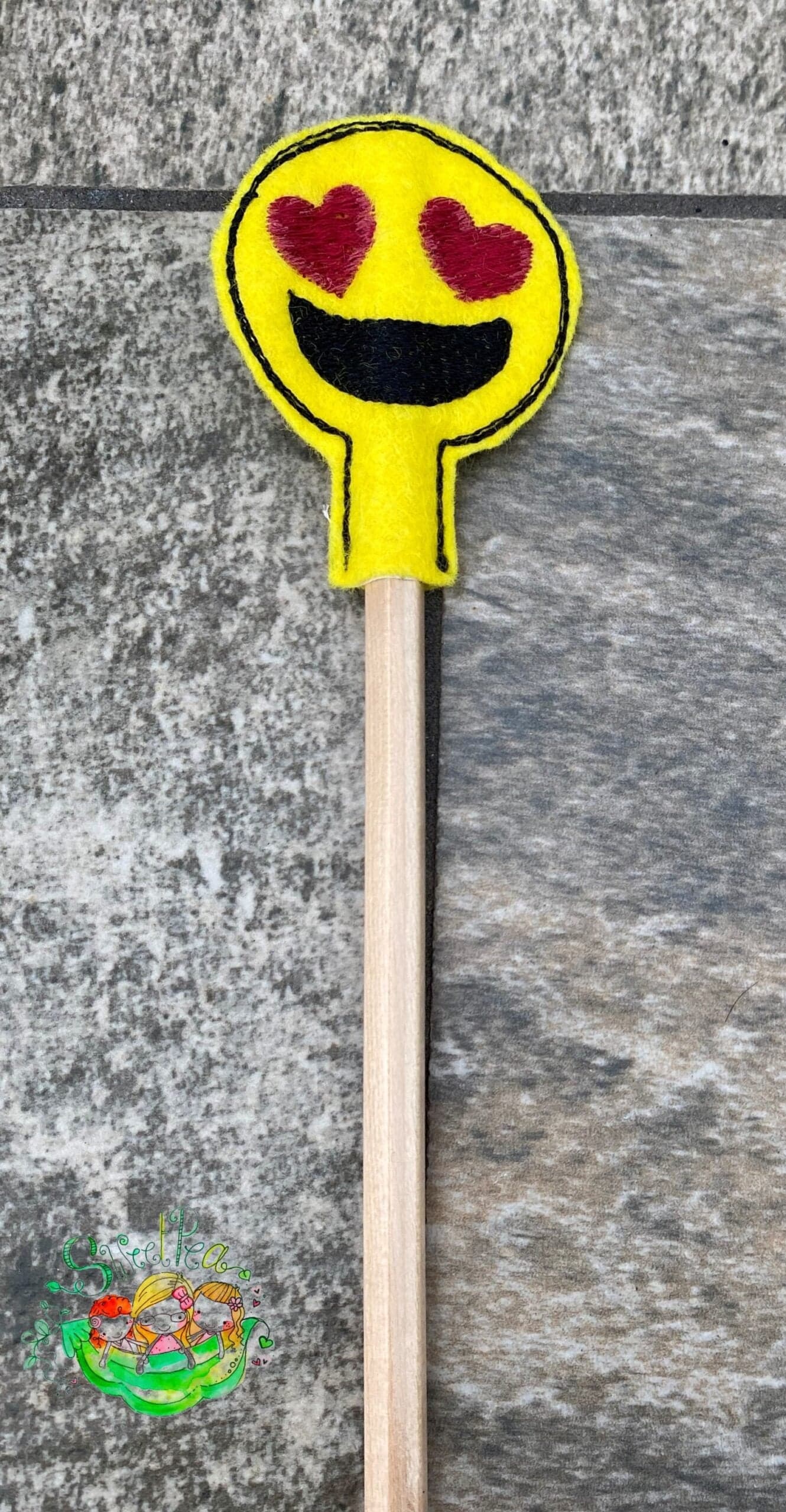 Sweetpea’s Handmade Emoji Pencil Topper Collection - Love