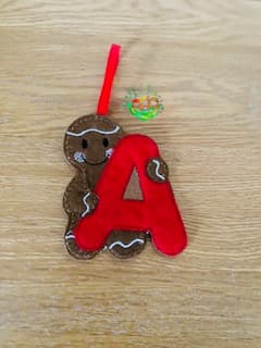 Sweetpea's Handmade Gingerbread Initial Collection - A