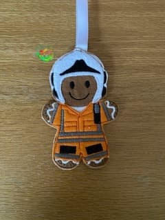 Sweetpea’s Handmade Gingerbread Occupation Collection - Air Ambulance Pilot