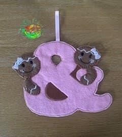 Sweetpea’s Handmade Gingerbread Valentine's Collection - Ampersand Girl, Girl