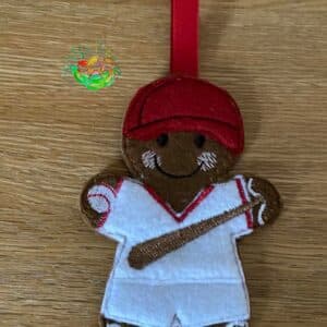 Sweetpea’s Handmade Gingerbread Sports Collection - Baseball Player