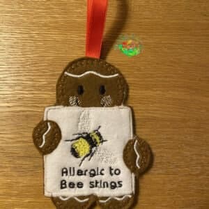 Sweetpea’s Handmade Gingerbread Allergy Collection - Bee Stings