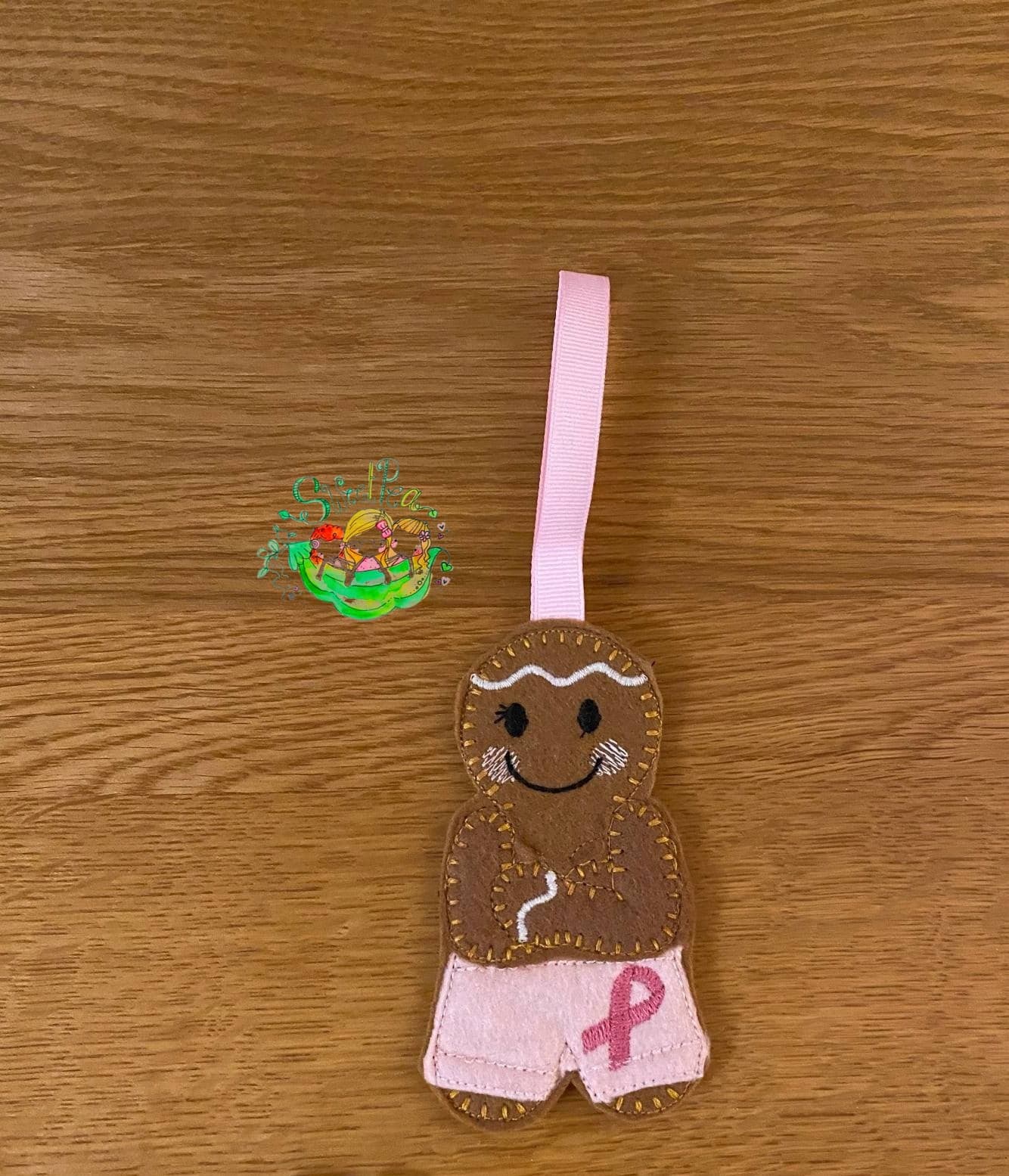 Sweetpea’s Handmade Gingerbread Family Collection – Breast Cancer Survivor