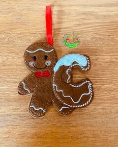 Sweetpea’s Handmade Gingerbread Christmas Letter Collection - C