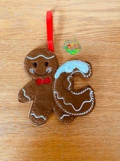 Sweetpea’s Handmade Gingerbread Christmas Letter Collection - C