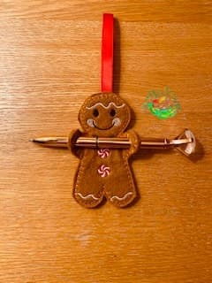 Sweetpea’s Handmade Gingerbread Christmas Collection – Candy Cane Gingerbread Boy
