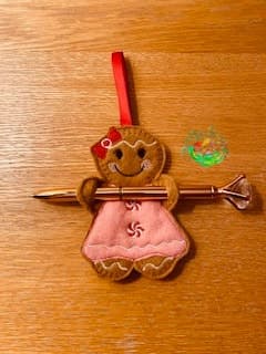 Sweetpea’s Handmade Gingerbread Christmas Collection – Candy Cane Gingerbread Girl