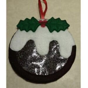 Sweetpea's Handmade Christmas Treat Bag Collection - Christmas Pudding