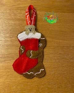 Sweetpea’s Handmade Gingerbread Christmas Collection – Christmas Stocking