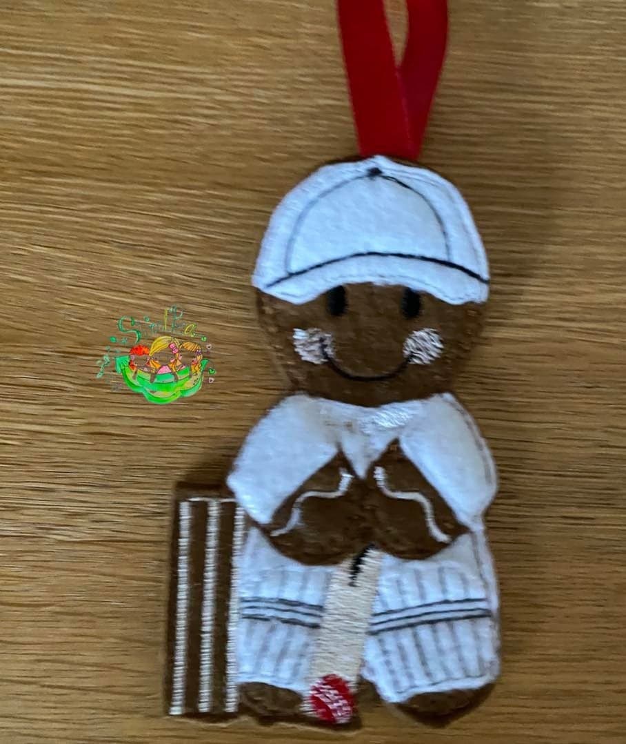 Sweetpea’s Handmade Gingerbread Sports Collection - Cricket