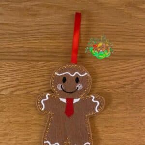 Sweetpea’s Handmade Gingerbread Family Collection - Dad with Shirt and Tie