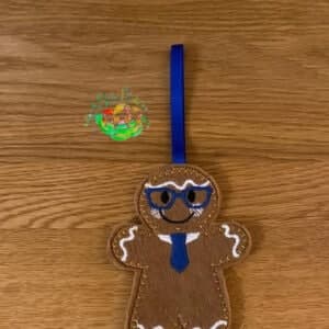 Sweetpea’s Handmade Gingerbread Family Collection - Dad with Glasses