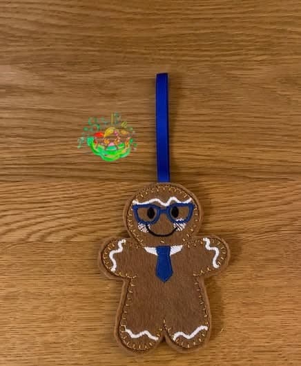 Sweetpea’s Handmade Gingerbread Family Collection - Dad with Glasses