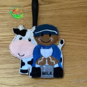 Sweetpea’s Handmade Gingerbread Occupation Collection - Dairy Farmer