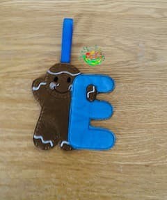 Sweetpea's Handmade Gingerbread Initial Collection - E