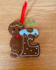 Sweetpea’s Handmade Gingerbread Christmas Letter Collection - E