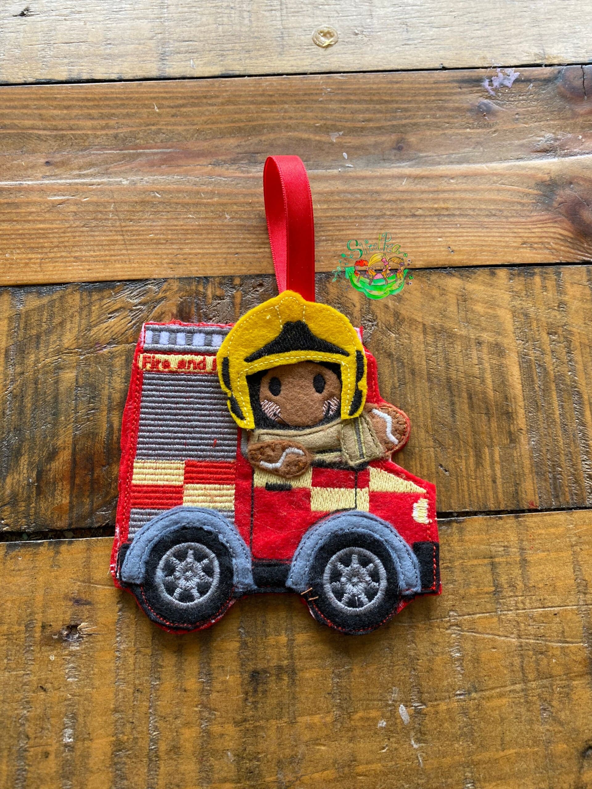 Sweetpea’s Handmade Gingerbread Occupation Collection - Fire Engine