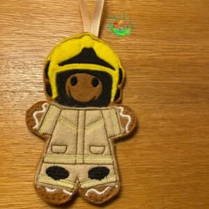 Sweetpea’s Handmade Gingerbread Occupation Collection - Firefighter