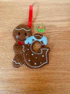 Sweetpea’s Handmade Gingerbread Christmas Letter Collection - G