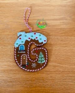 Sweetpea’s Handmade Gingerbread House Letter Collection - G