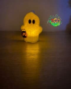 Sweetpea’s Handmade Gingerbread Halloween Collection – Ghost Tealight