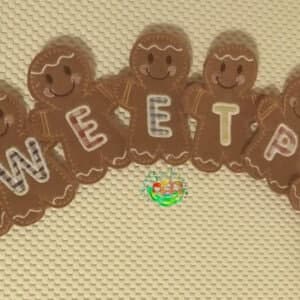 Sweetpea’s Handmade Banner Collection – Alphabet Gingerbread