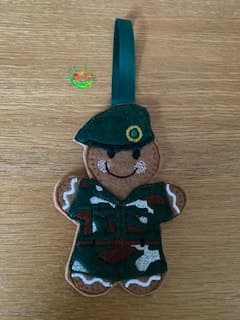 Sweetpea’s Handmade Gingerbread Armed Forces Collection - Green Beret