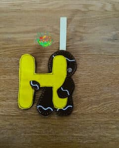 Sweetpea's Handmade Gingerbread Initial Collection - H