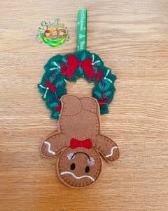 Sweetpea’s Handmade Gingerbread Christmas Collection – Hanging Wreath
