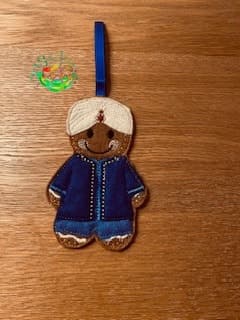 Sweetpea’s Handmade Gingerbread Nationalities Collection - Indian Man