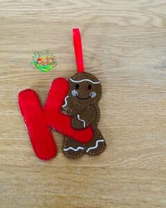 Sweetpea's Handmade Gingerbread Initial Collection - K