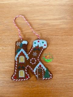 Sweetpea’s Handmade Gingerbread House Letter Collection - K