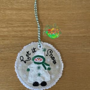 Sweetpea’s Handmade Let it Snow Bauble Collection - Boy in Long Coat