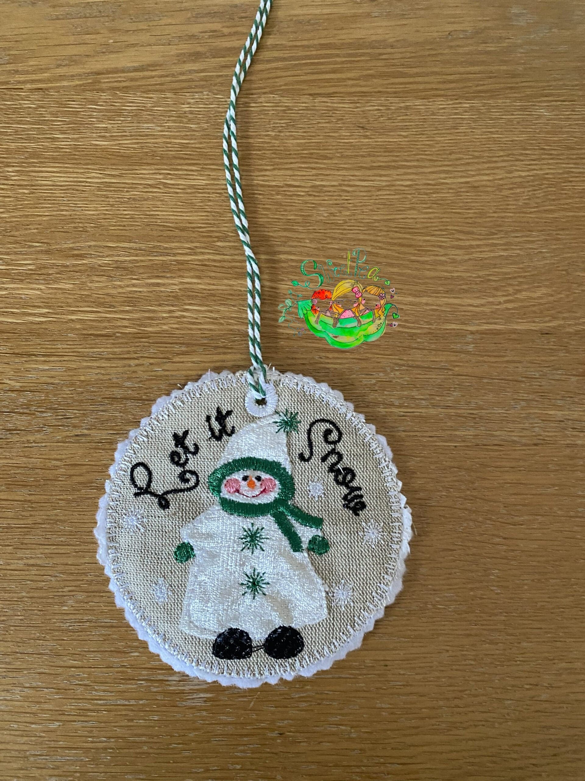 Sweetpea’s Handmade Let it Snow Bauble Collection - Boy in Long Coat