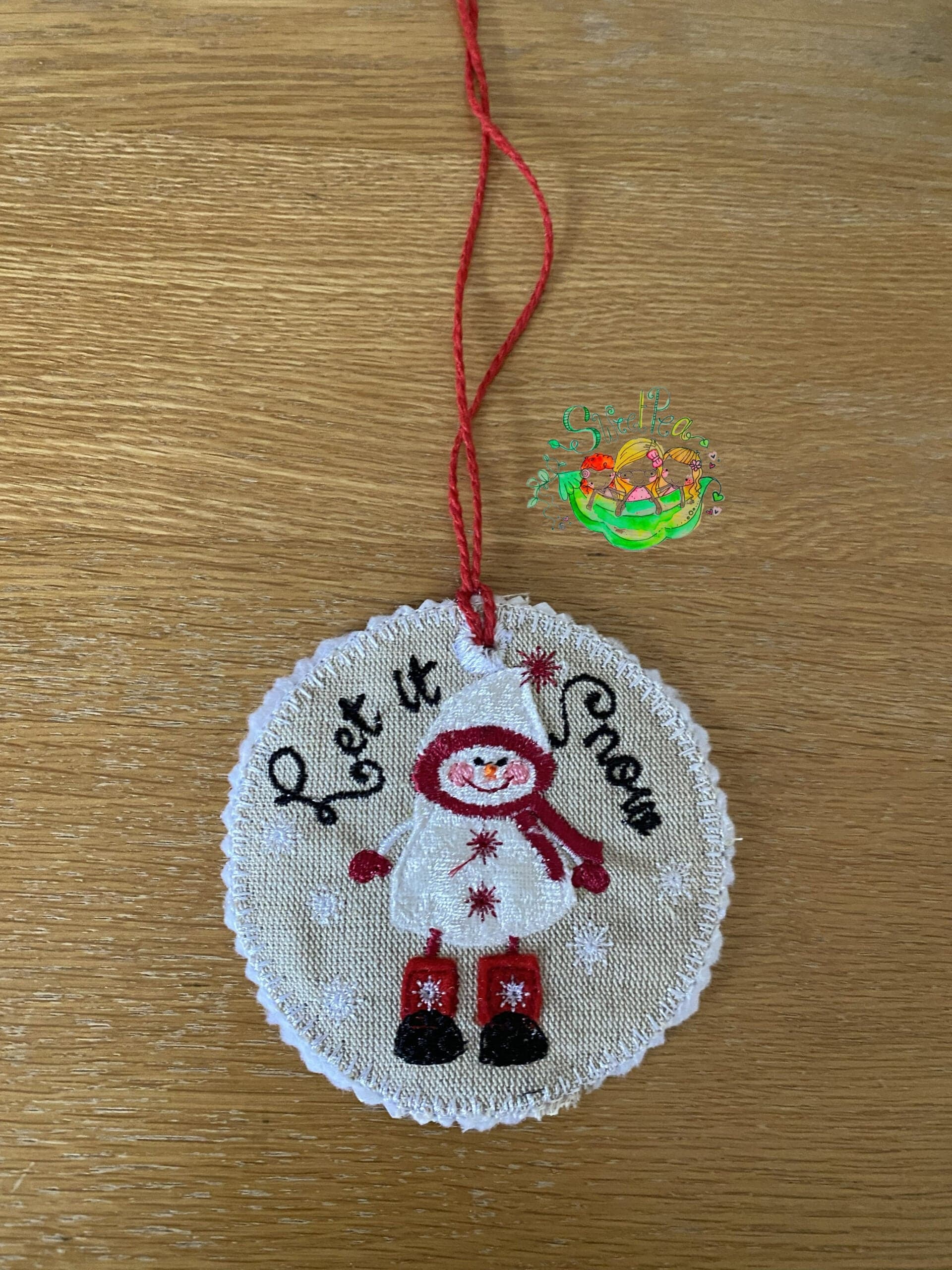 Sweetpea’s Handmade Let it Snow Bauble Collection - Girl with Stick Arms and Legs