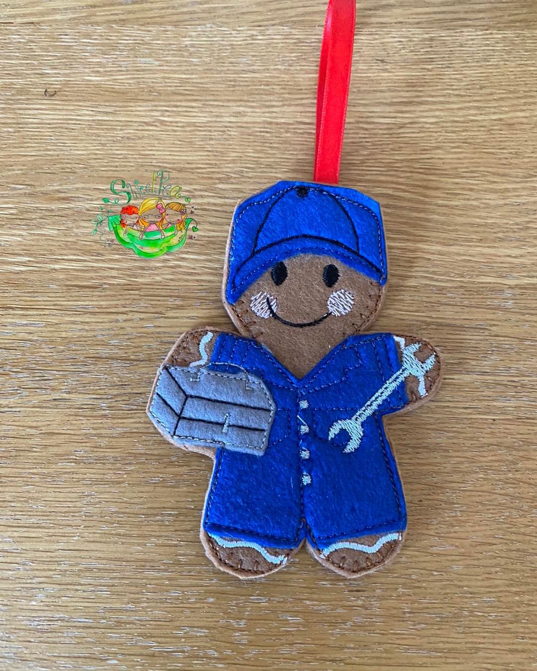 Sweetpea’s Handmade Gingerbread Occupation Collection - Mechanic