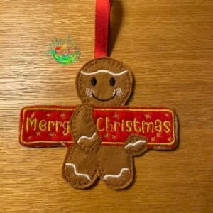 Sweetpea’s Handmade Gingerbread Christmas Collection – Merry Christmas Banner