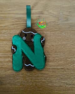 Sweetpea's Handmade Gingerbread Initial Collection - N
