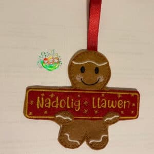 Sweetpea’s Handmade Gingerbread Christmas Collection – Nadolig Llawen Banner