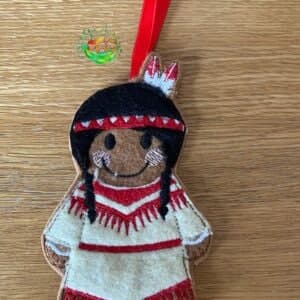 Sweetpea’s Handmade Gingerbread Nationalities Collection – Native American Woman