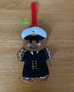 Sweetpea’s Handmade Gingerbread Armed Forces Collection - Naval Officer