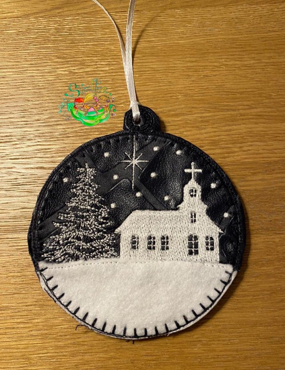 Sweetpea’s Handmade Christmas Night Sky Bauble Collection - Church