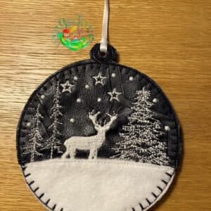 Sweetpea’s Handmade Christmas Night Sky Bauble Collection - Deer