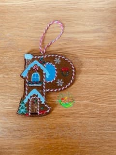 Sweetpea’s Handmade Gingerbread House Letter Collection - P