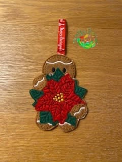 Sweetpea’s Handmade Gingerbread Christmas Collection – Poinsettia