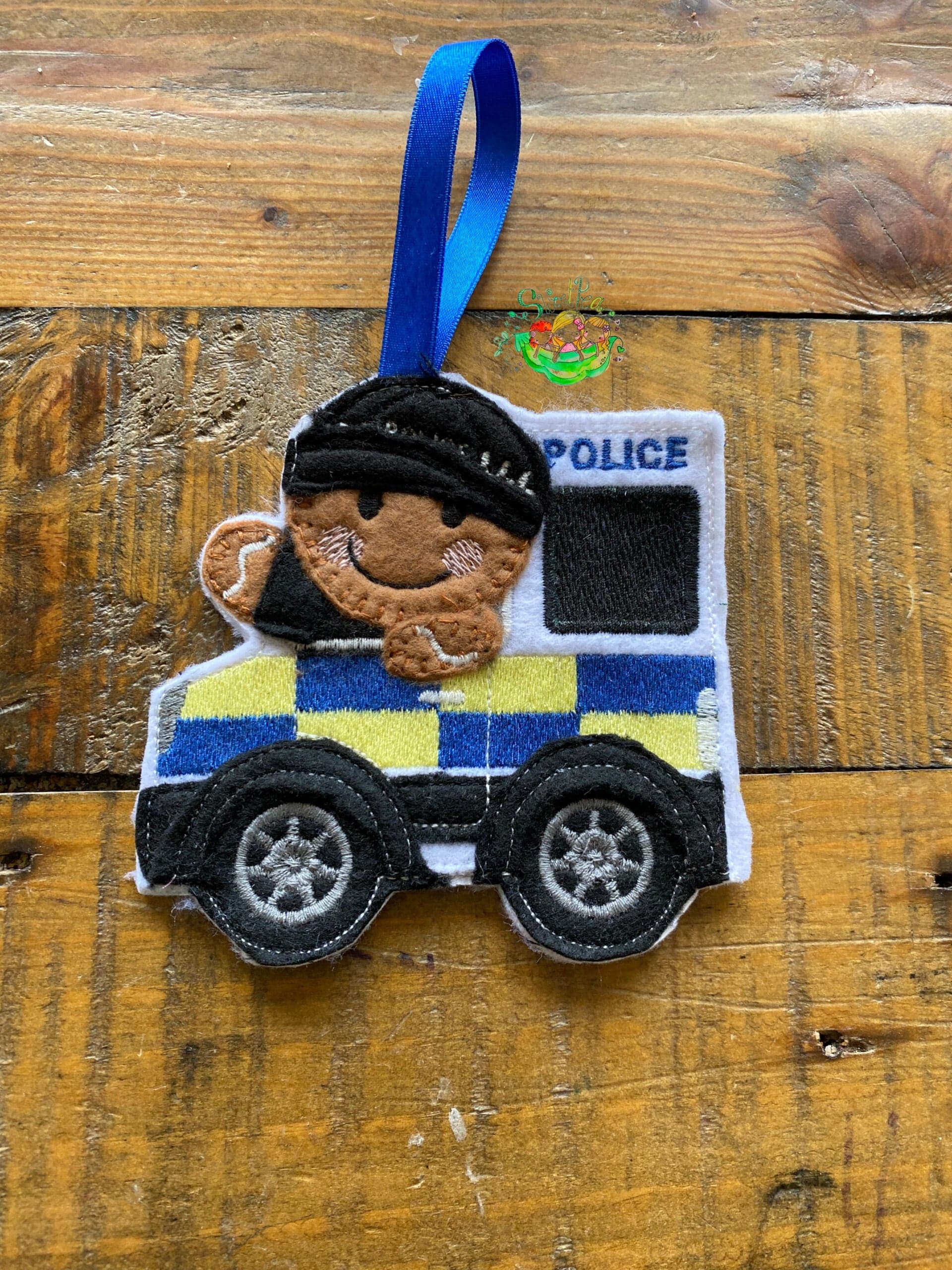Sweetpea’s Handmade Gingerbread Occupation Collection - Police Van