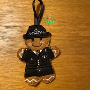 Sweetpea’s Handmade Gingerbread Occupation Collection - Police Officer Female