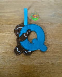 Sweetpea's Handmade Gingerbread Initial Collection - Q