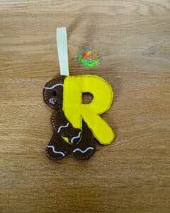 Sweetpea's Handmade Gingerbread Initial Collection - R